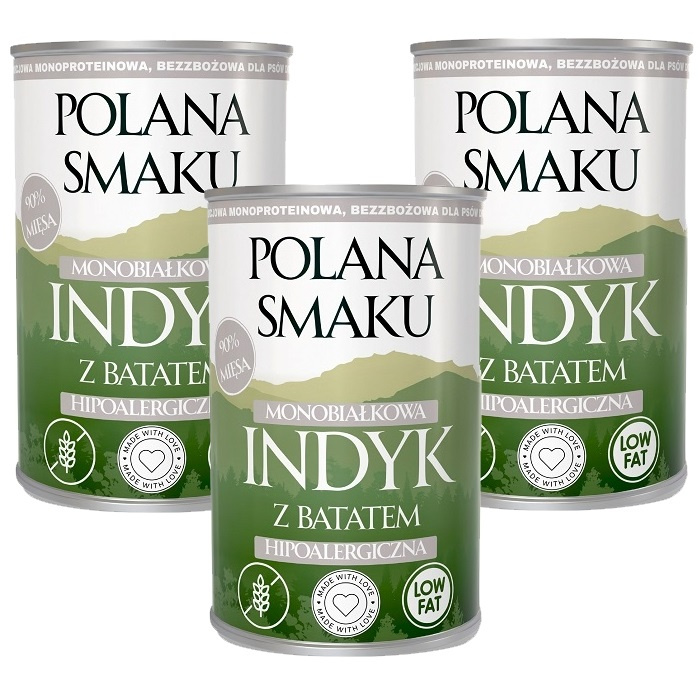 Polana Smaku indyk adult 400 g × 3