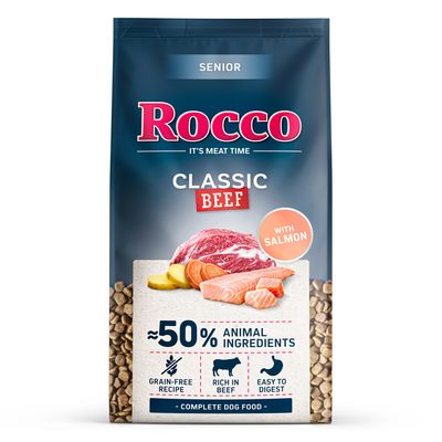 Rocco Classic wołowina, łosoś senior 10 kg