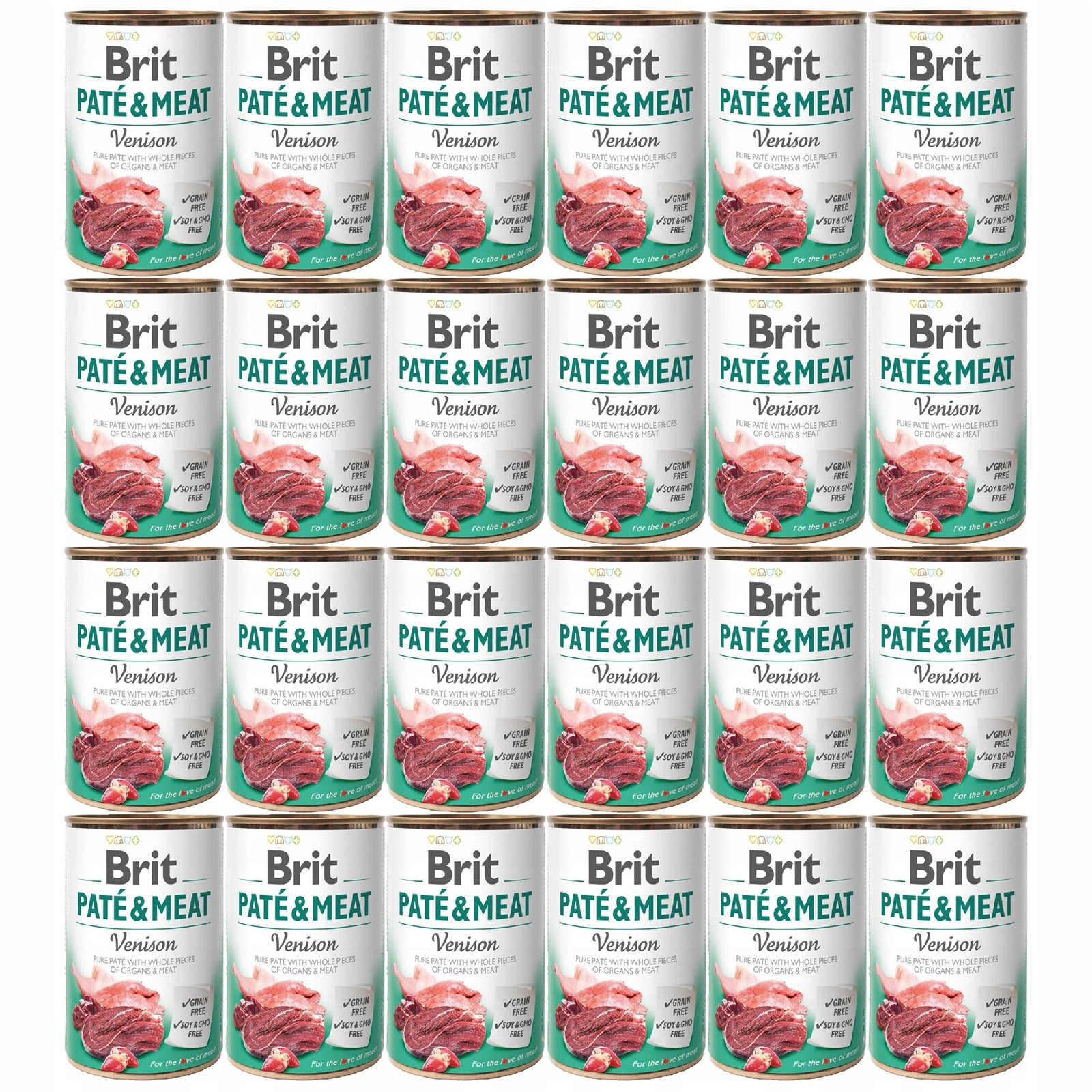 Brit Pate & Meat dziczyzna adult 400 g × 24