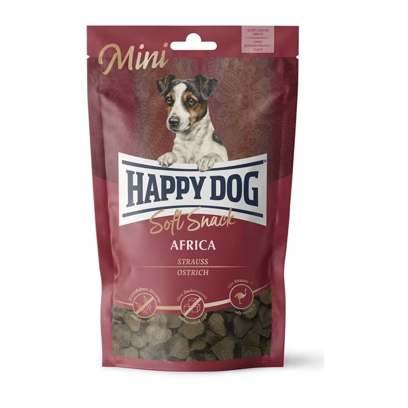 Happy Dog Soft Snack struś z ziemniakiem adult małe rasy 100 g