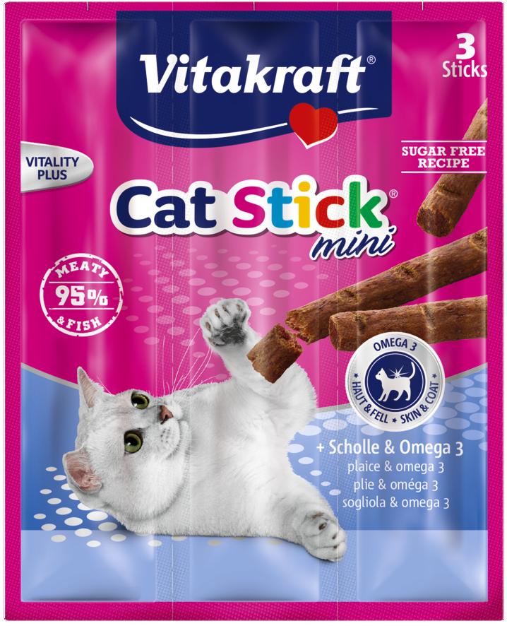 Vitakraft Cat Stick Mini flądra 18 g × 3