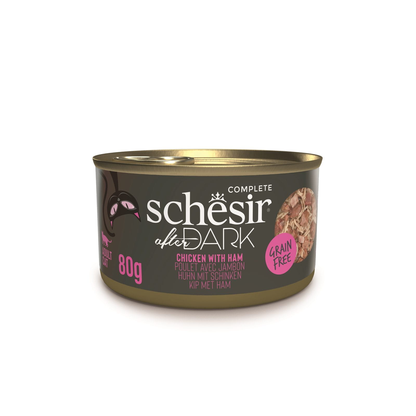 Schesir After Dark kurczak, szynka w bulionie adult 80 g