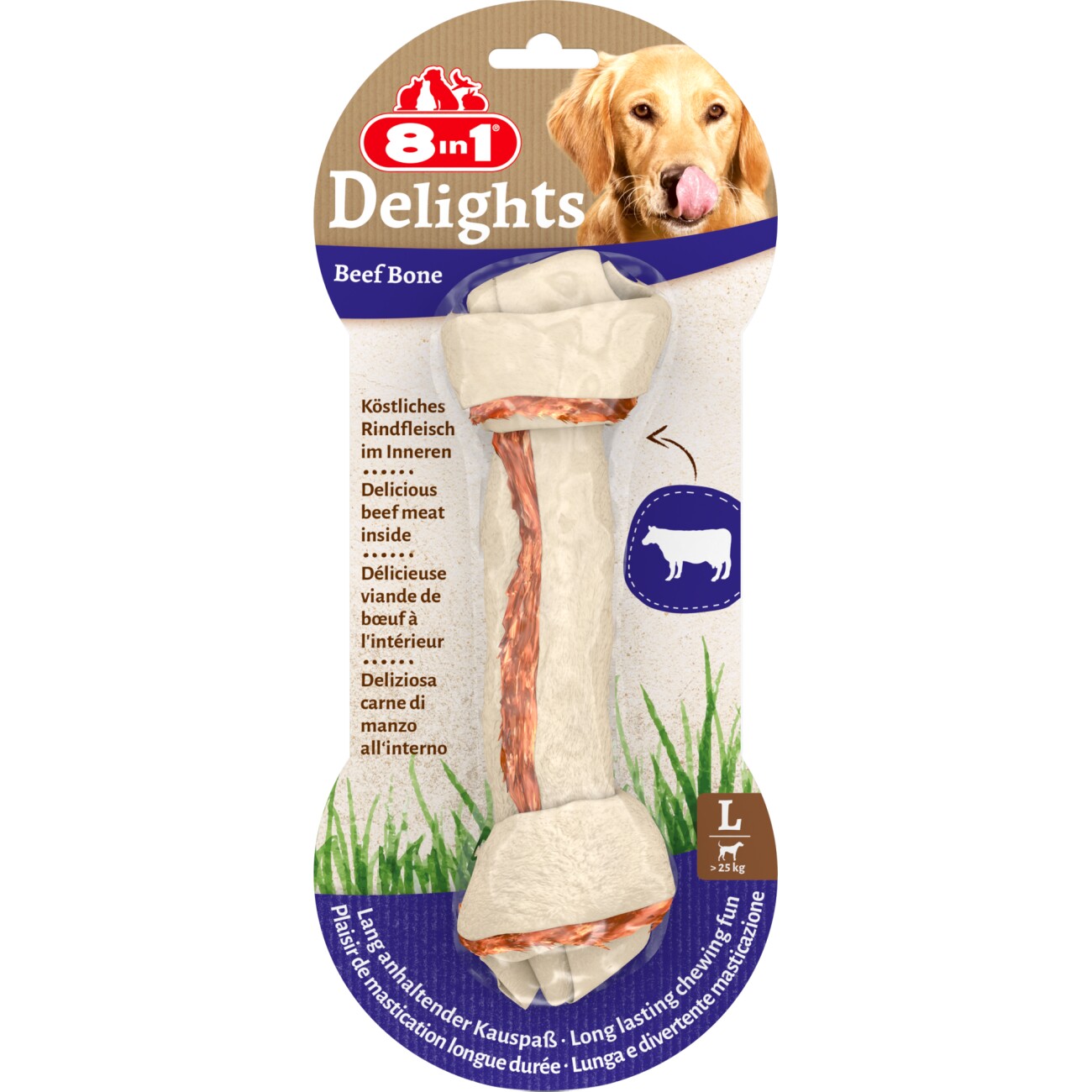 8in1 Delights wołowina duże rasy 100 g