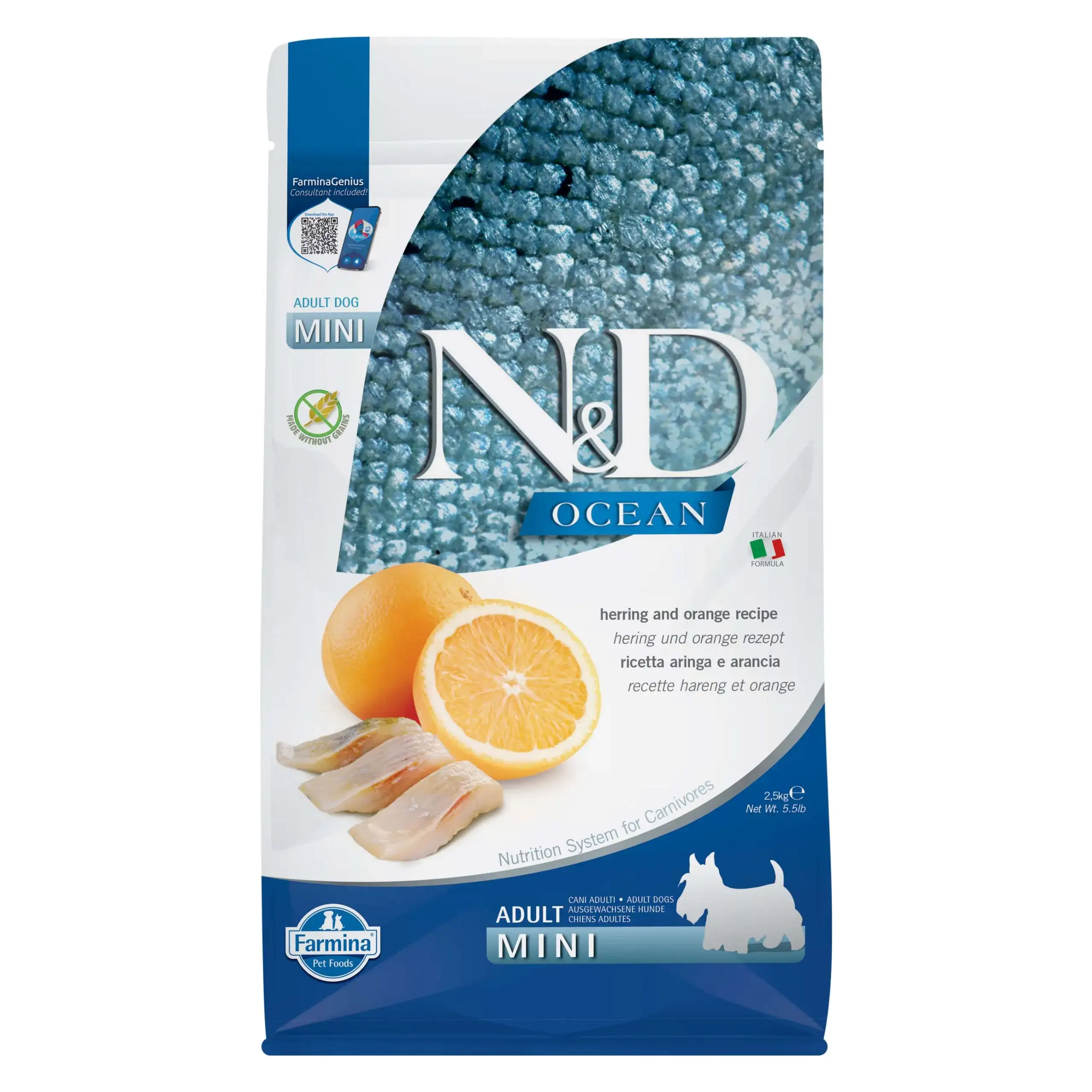 Farmina N&D Ocean śledź adult małe rasy 2,5 kg