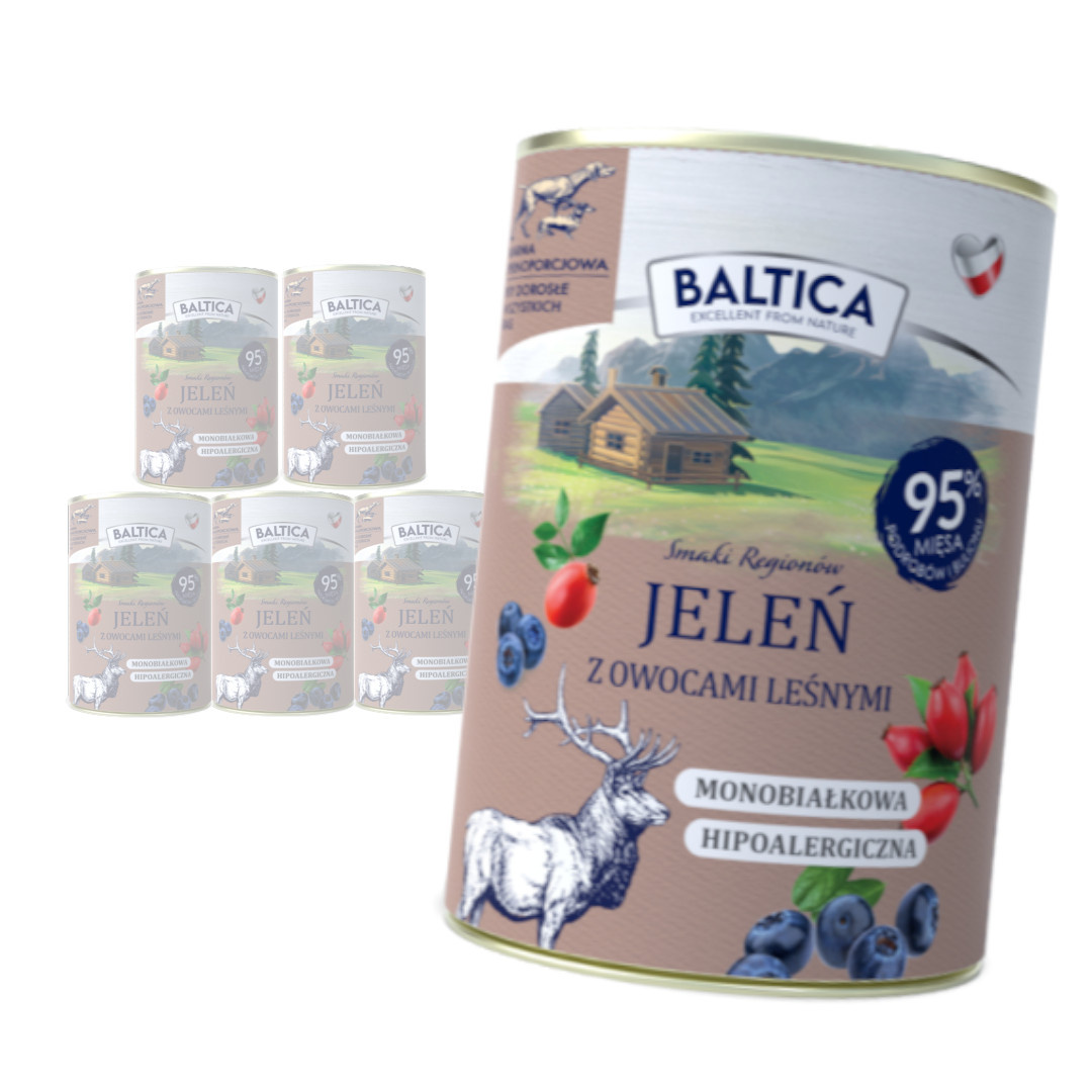 Baltica Smaki Regionów Mono jeleń adult 400 g × 6