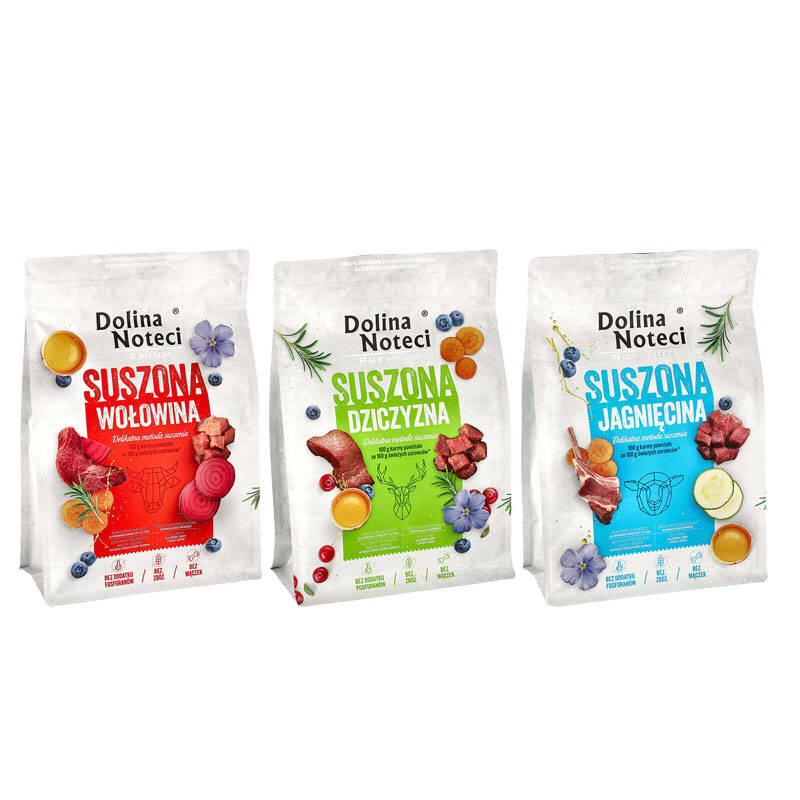 Dolina Noteci Premium dziczyzna, jagnięcina, wołowina adult 3 kg × 3