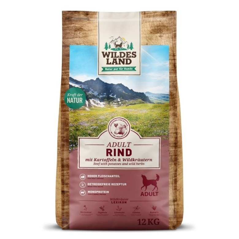 Wildes Land wołowina adult 12 kg