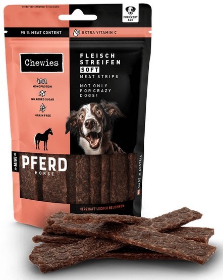 Chewies Meat Strips konina małe rasy 70 g