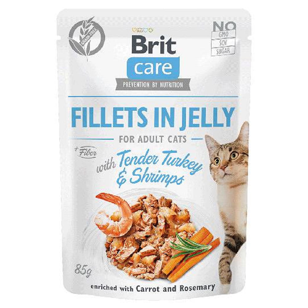 Brit Care Digestive indyk, krewetki w galaretce adult 85 g