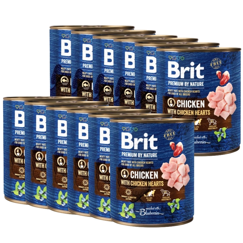 Brit Premium By Nature kurczak adult 800 g × 12