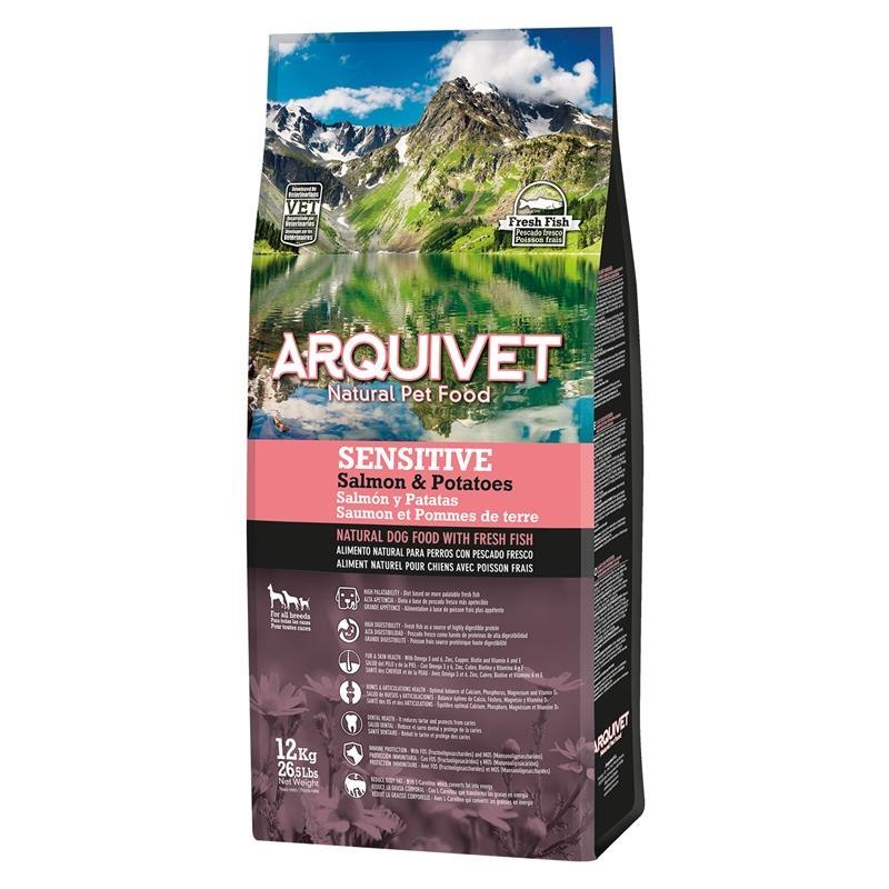 Arquivet Sensitive łosoś adult 12 kg