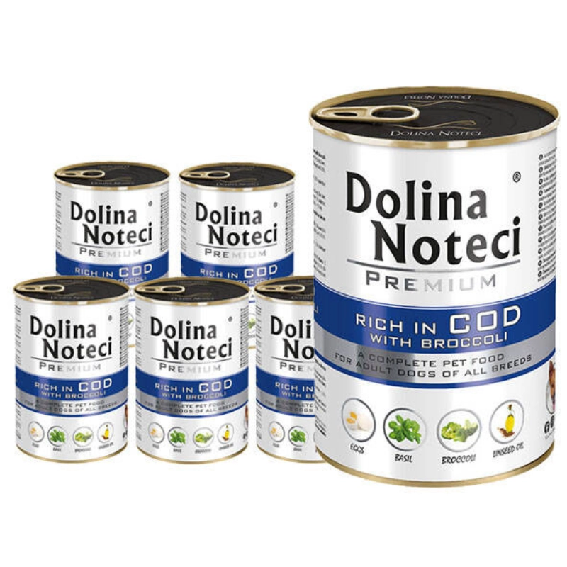 Dolina Noteci Premium dorsz z brokułem adult 400 g × 24