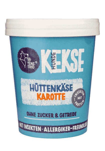 Tenetrio Hundekekse owady z twarogiem i marchewką 200 g