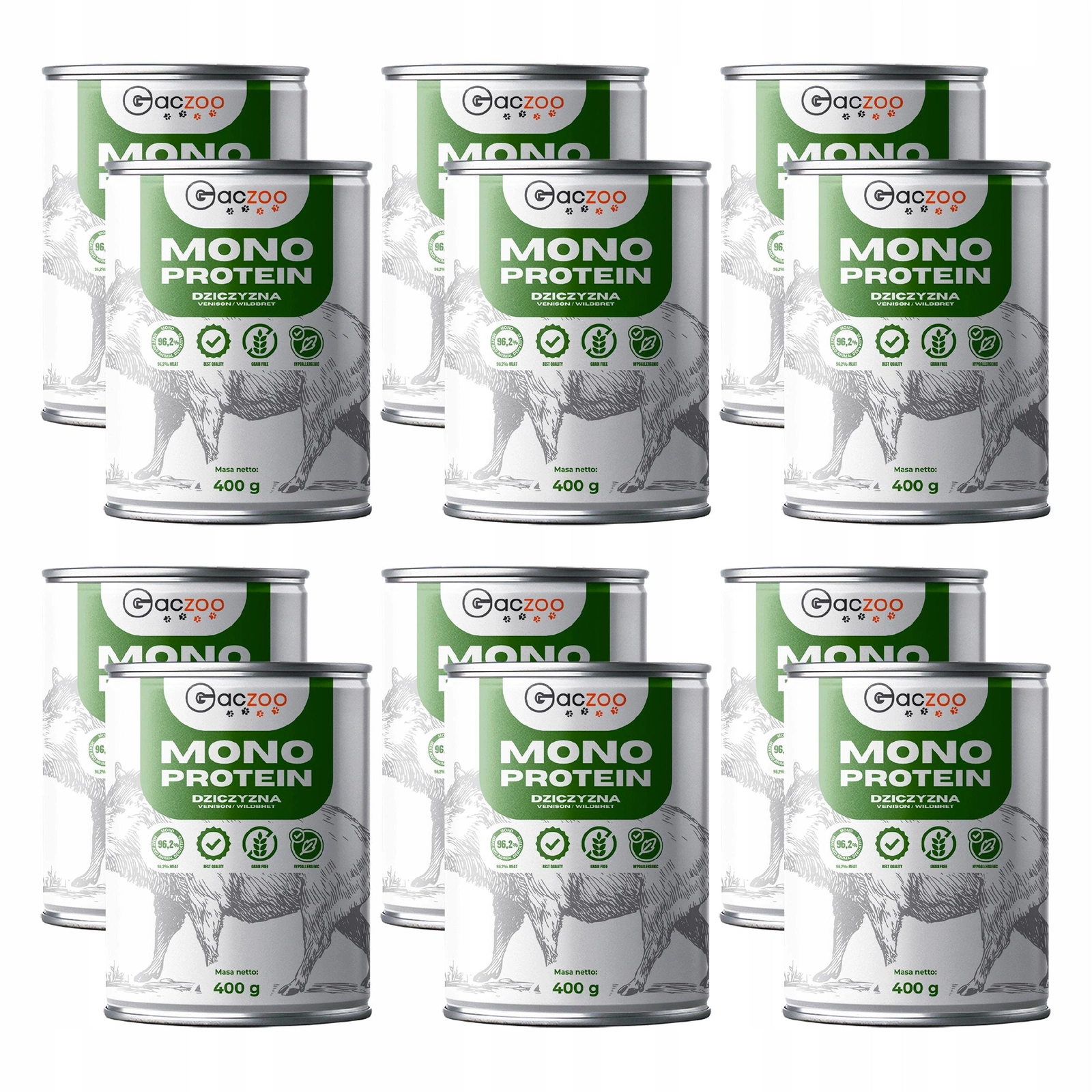 Gaczoo Mono Protein dziczyzna adult 400 g × 12