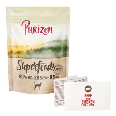 Purizon Superfoods kurczak, wołowina adult 1 kg