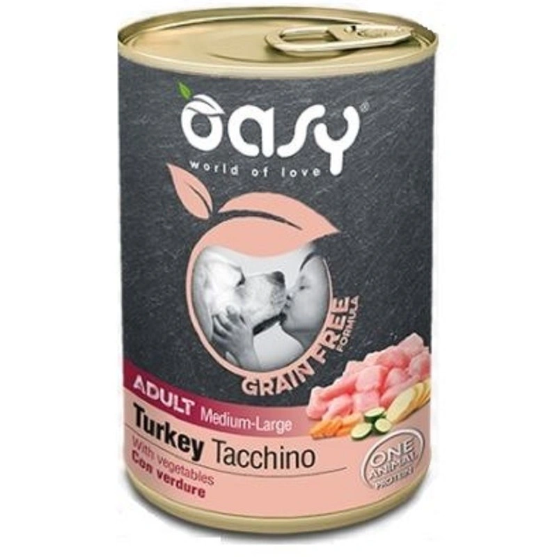 Oasy Grain Free indyk adult średnie rasy, duże rasy 400 g