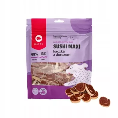 Maced Sushi dorsz, kaczka duże rasy 500 g
