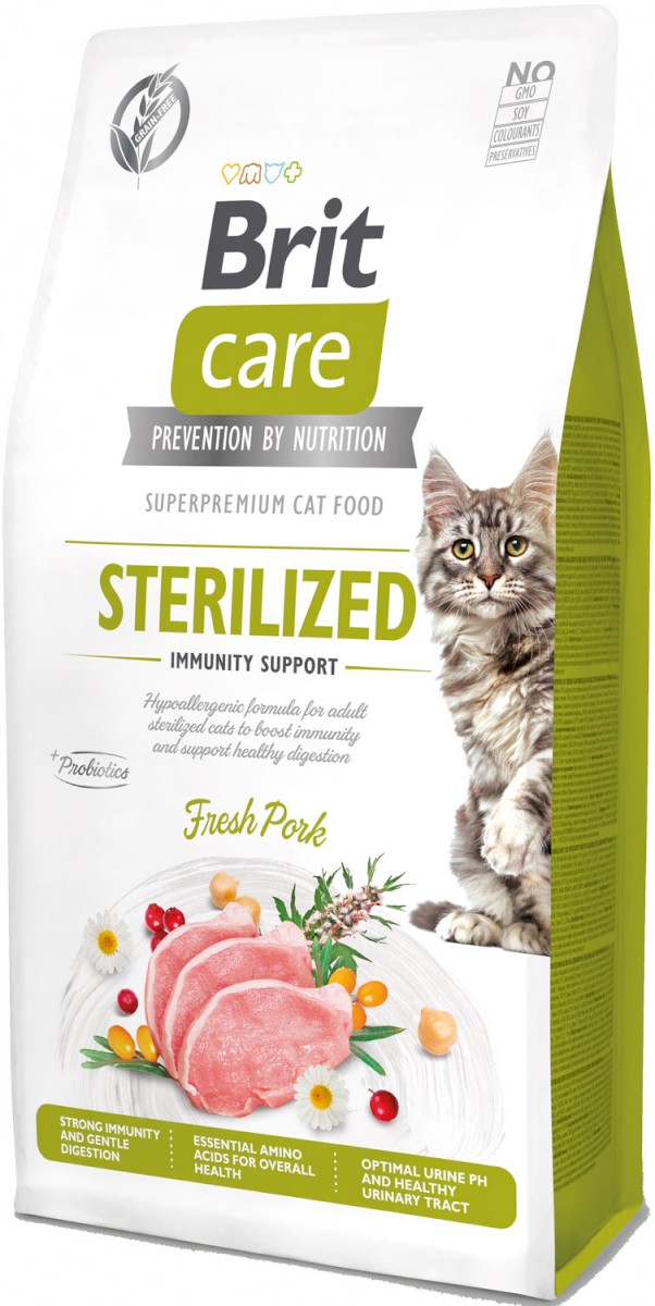Brit Care Sterilised wieprzowina adult 7 kg