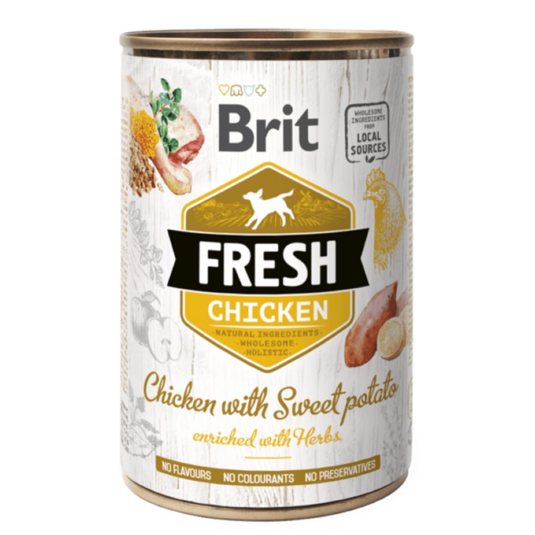 Brit Fresh kurczak z batatem i jabłkiem 400 g