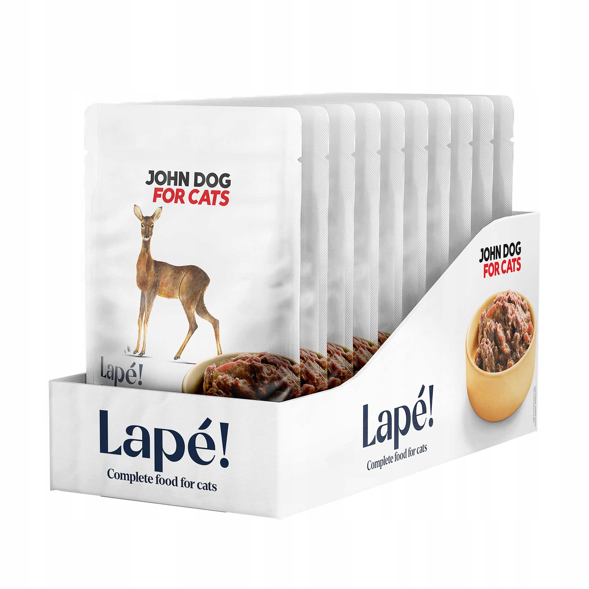 John Dog Lapé! sarna pasztet adult 100 g × 10