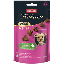 Animonda Vom Feinsten Mini Love Bites indyk, królik małe rasy 50 g