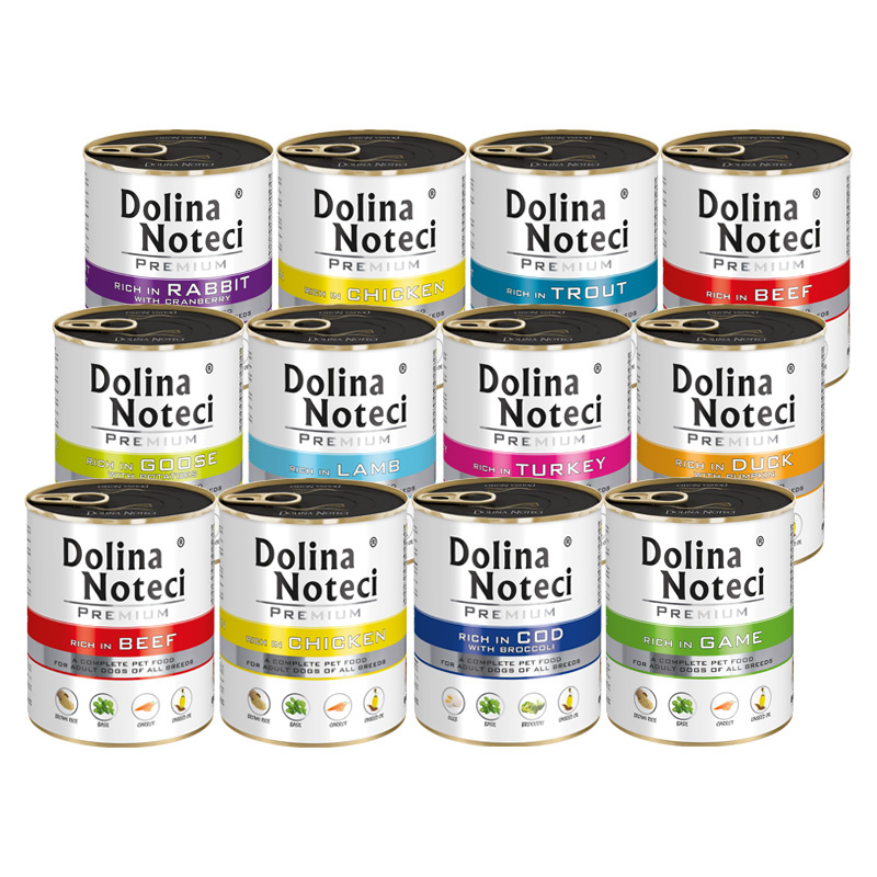 Dolina Noteci Premium dziczyzna, indyk, jagnięcina, kurczak, wołowina 800 g × 12