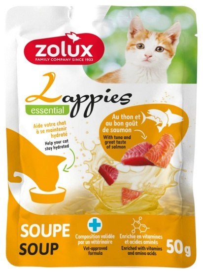 Zolux Lappies tuńczyk, łosoś w bulionie 50 g