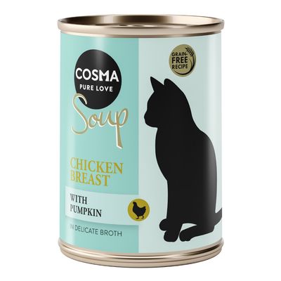 Cosma Soup Indoor kurczak z dynią w bulionie adult 100 g × 24
