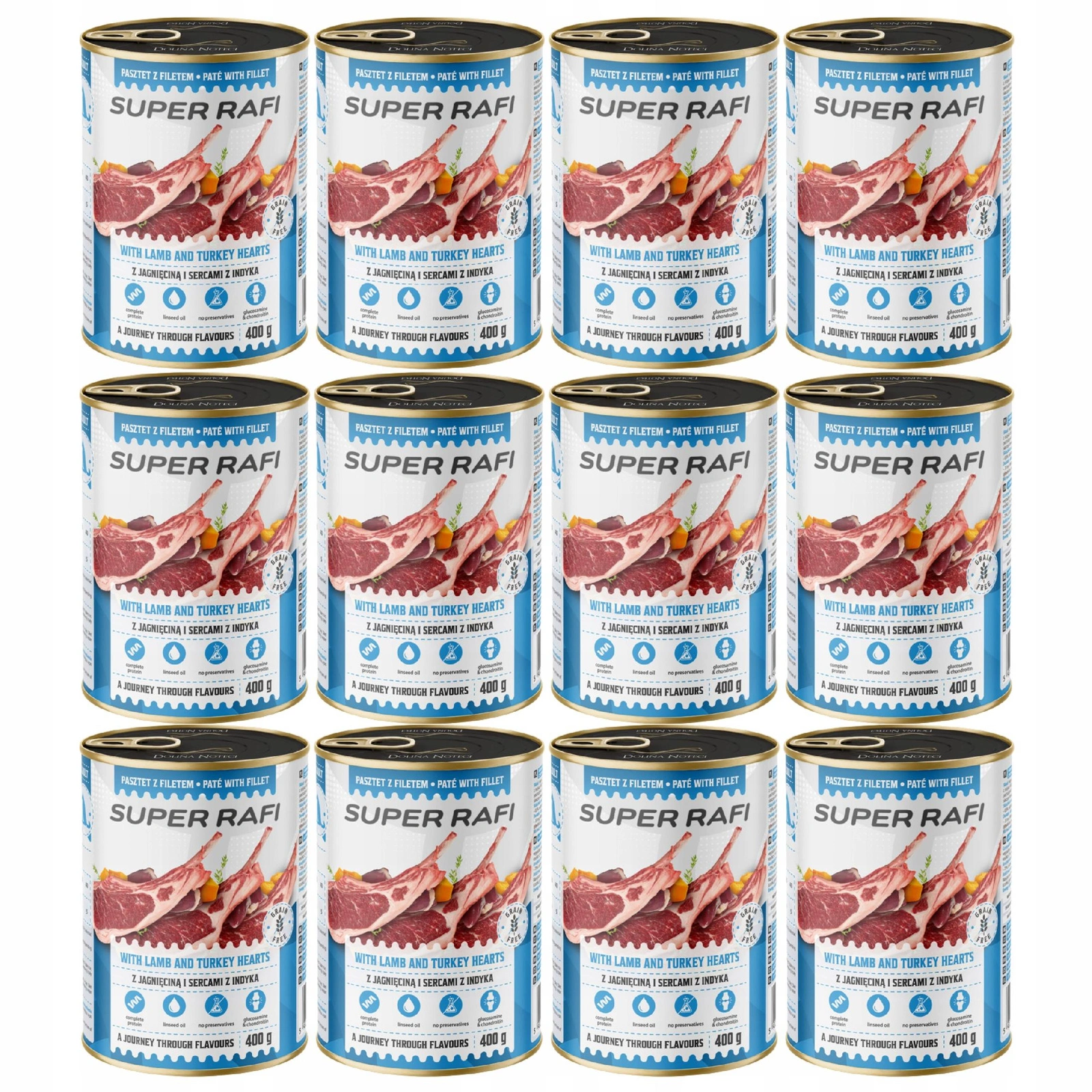 Rafi Super Rafi jagnięcina adult 400 g × 12