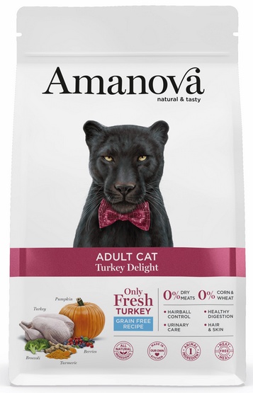 Amanova Cat indyk adult 1,5 kg