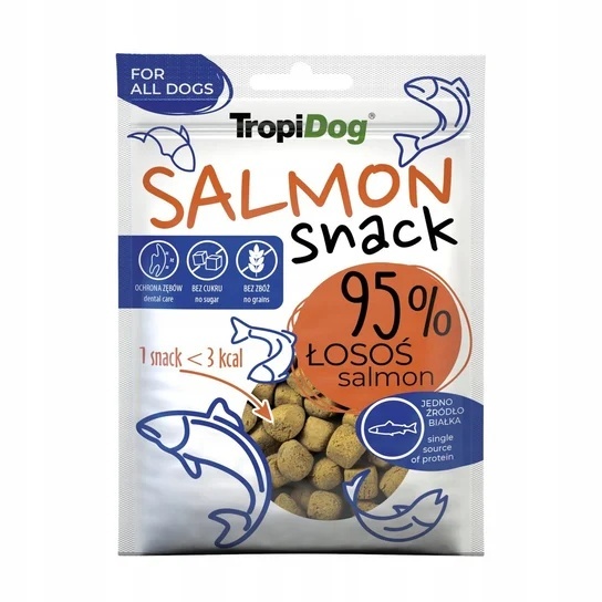 Tropidog Snack łosoś 70 g