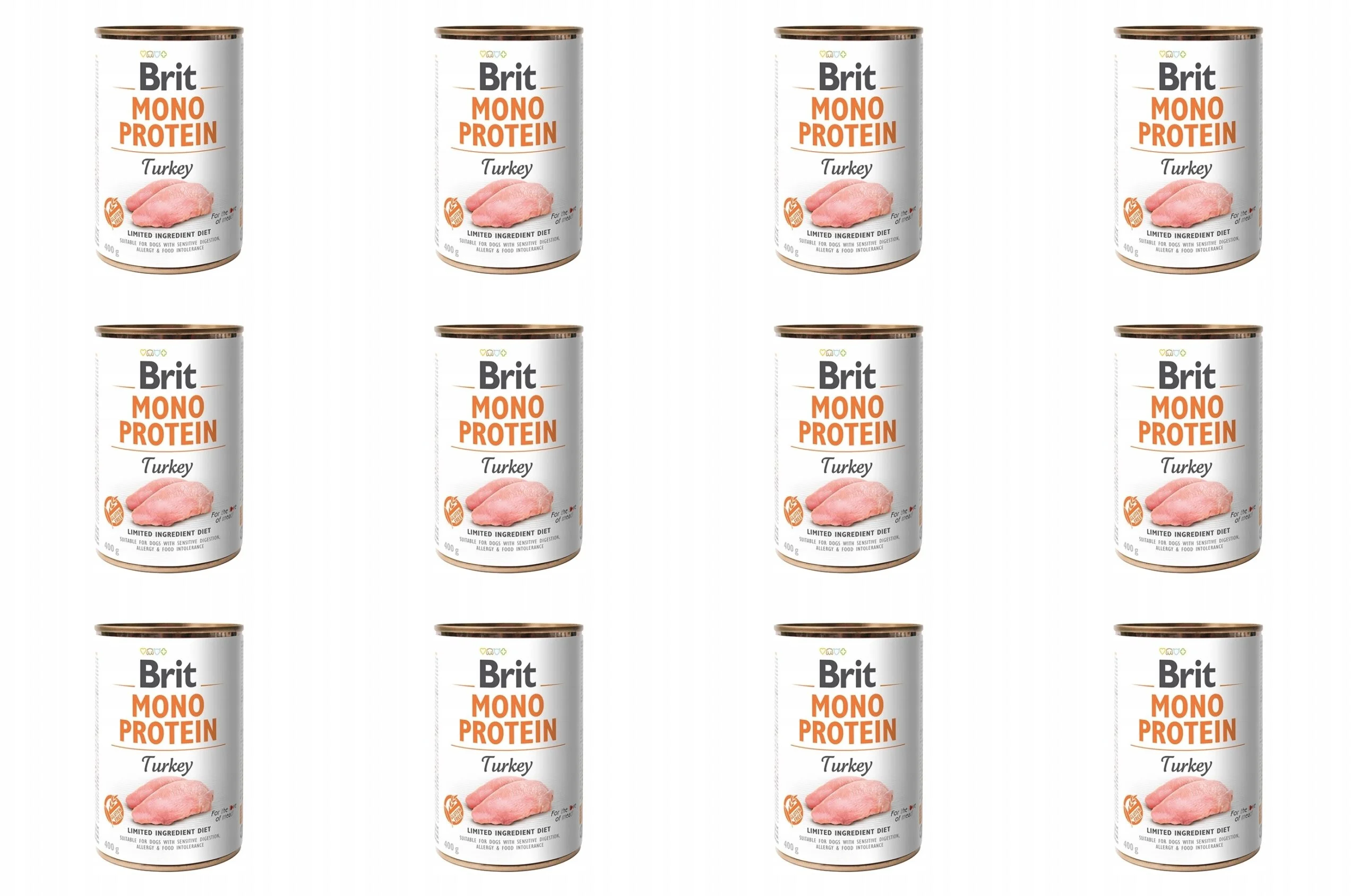 Brit Mono Protein indyk 400 g × 12