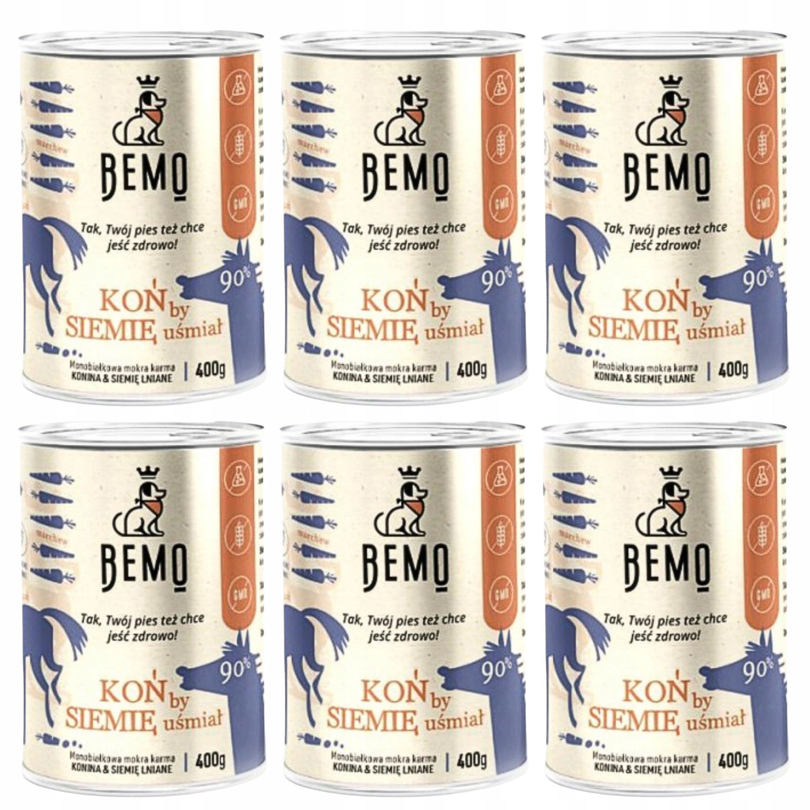 Bemo konina adult średnie rasy 400 g × 6