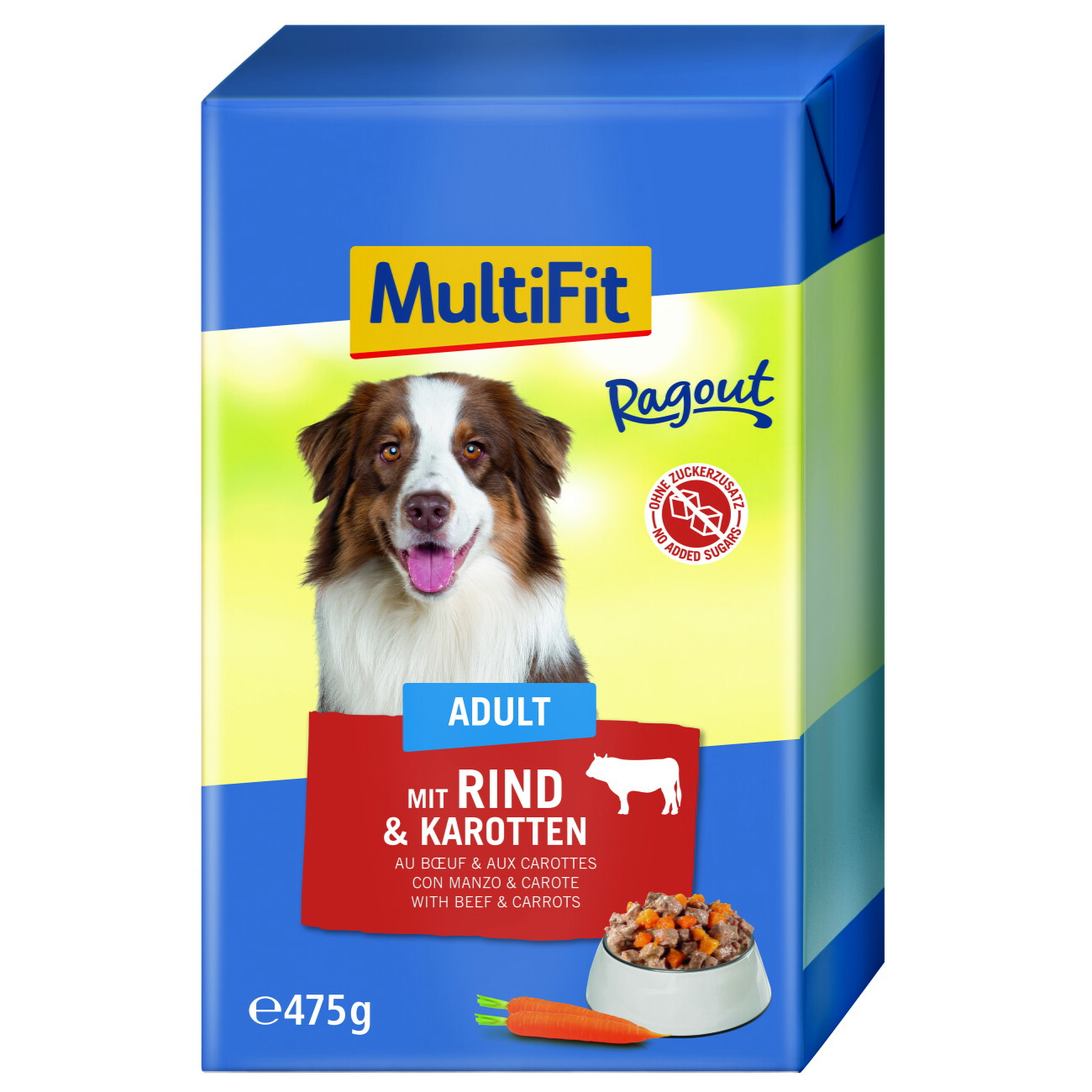 MultiFit Ragout wołowina z marchewką adult 475 g × 12