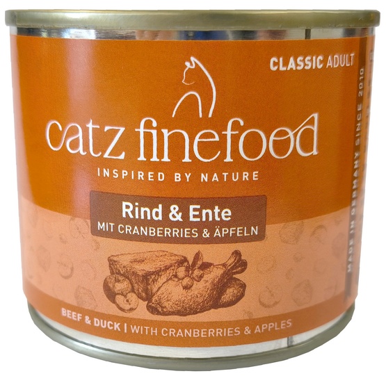 Catz Finefood Classic kaczka, wołowina adult 200 g