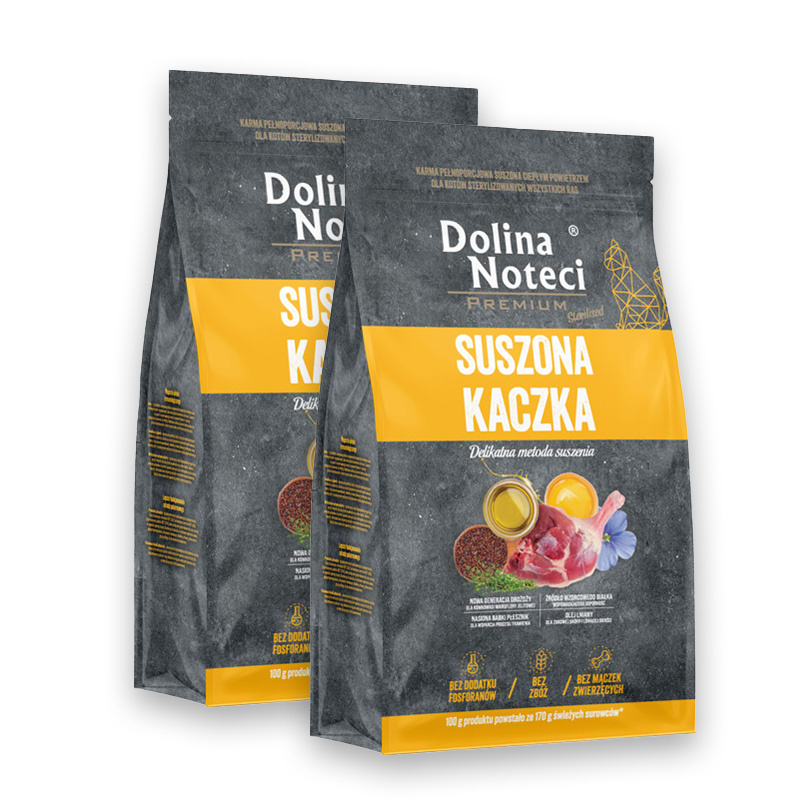 Dolina Noteci Premium Sterilised kaczka 2 kg × 2
