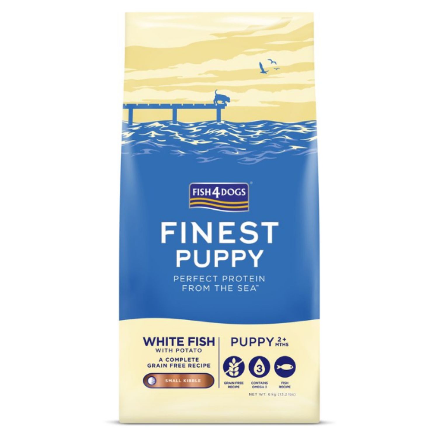 Fish4Dogs Finest biała ryba puppy małe rasy 1,5 kg
