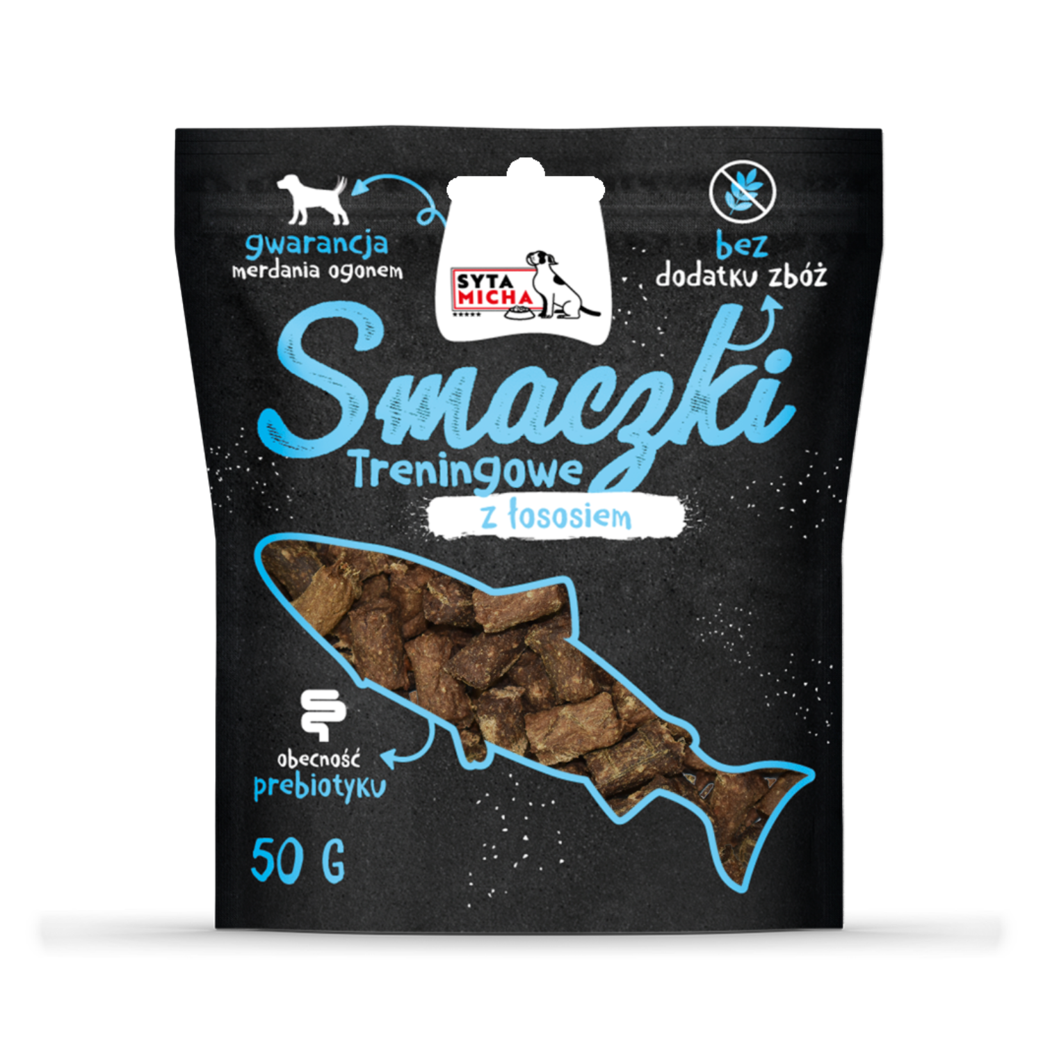 Syta Micha Smaczki treningowe łosoś 50 g