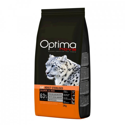 Optimanova Sterilised łosoś z ryżem adult 2 kg