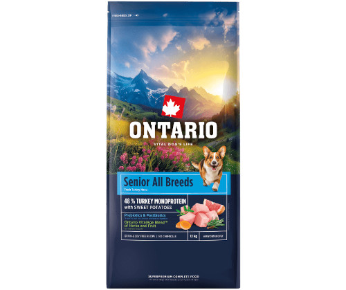 Ontario Monoprotein indyk senior 12 kg