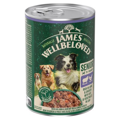 James Wellbeloved jagnięcina, kurczak senior 400 g × 6