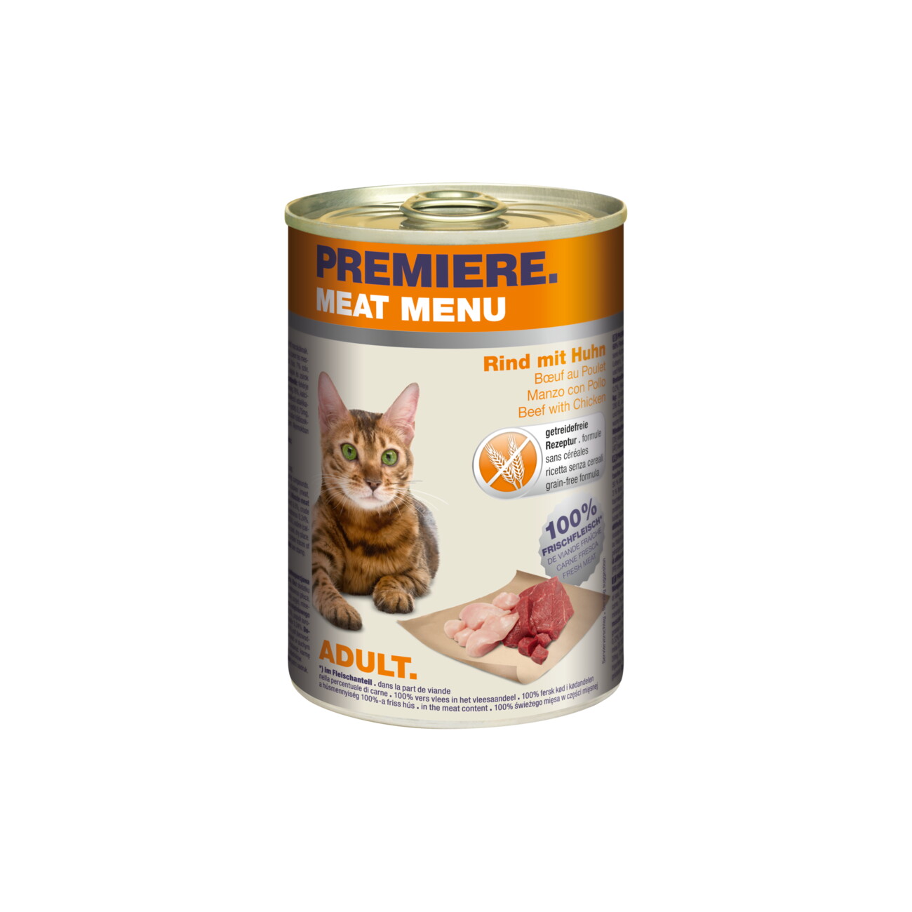 Premiere Meat Menu wołowina, kurczak adult 400 g × 6