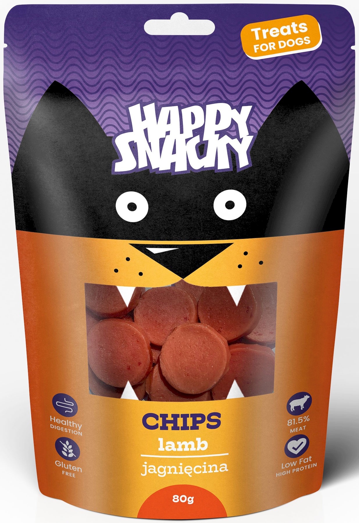 Trzy Psy Happy Snacky jagnięcina 80 g