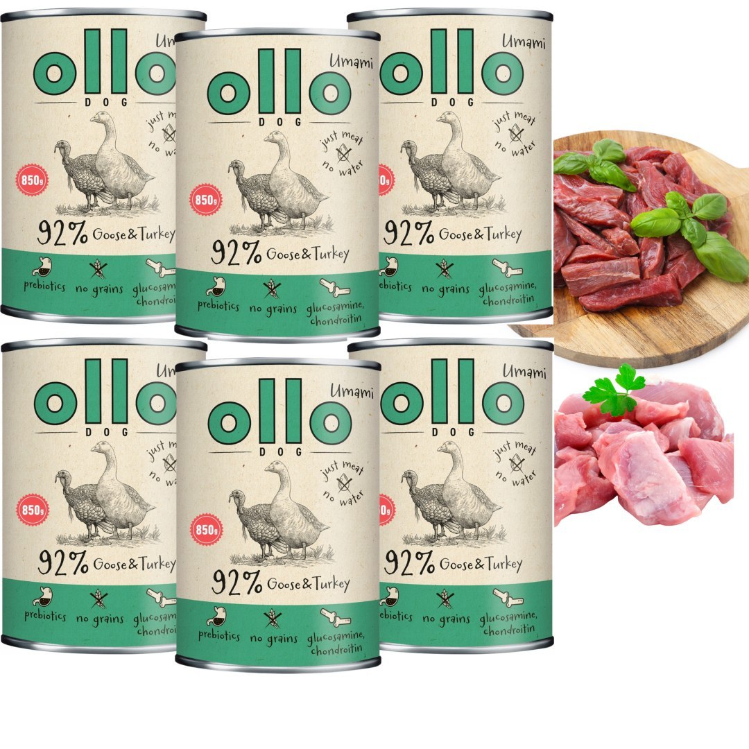 Ollo Umami gęś, indyk 850 g × 6
