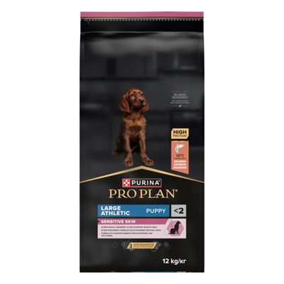 Purina Pro Plan Sensitive Skin łosoś puppy duże rasy o atletycznej budowie 12 kg × 2