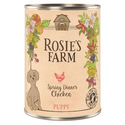 Rosie's Farm kurczak puppy 400 g × 12