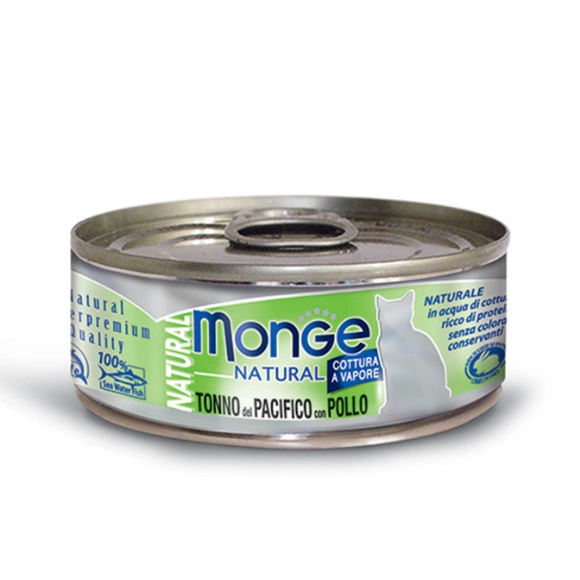 Monge Natural kurczak, tuńczyk w sosie adult 80 g