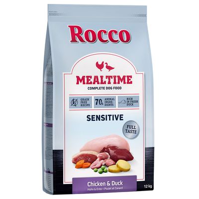 Rocco Mealtime Sensitive kaczka, kurczak adult 12 kg