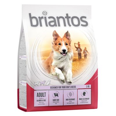 Briantos Adult łosoś z ryżem 1 kg × 4