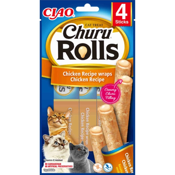 Inaba Churu Rolls kurczak 10 g × 4